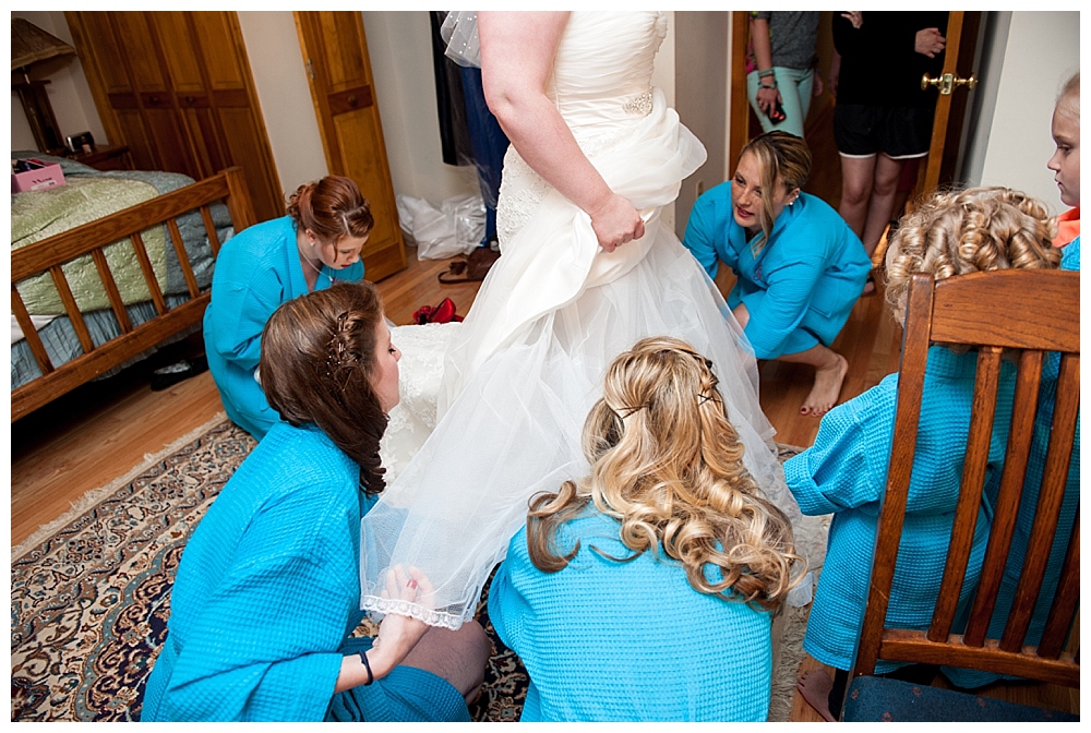 bride getting ready