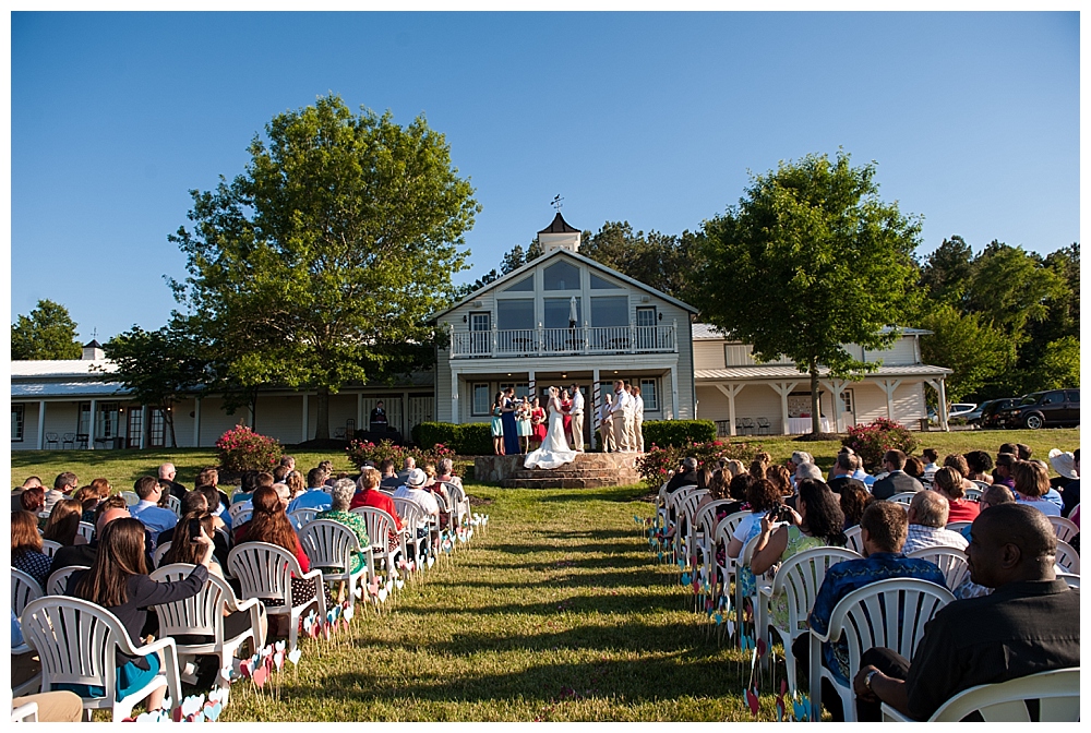 inn at kellys ford wedding ceremony