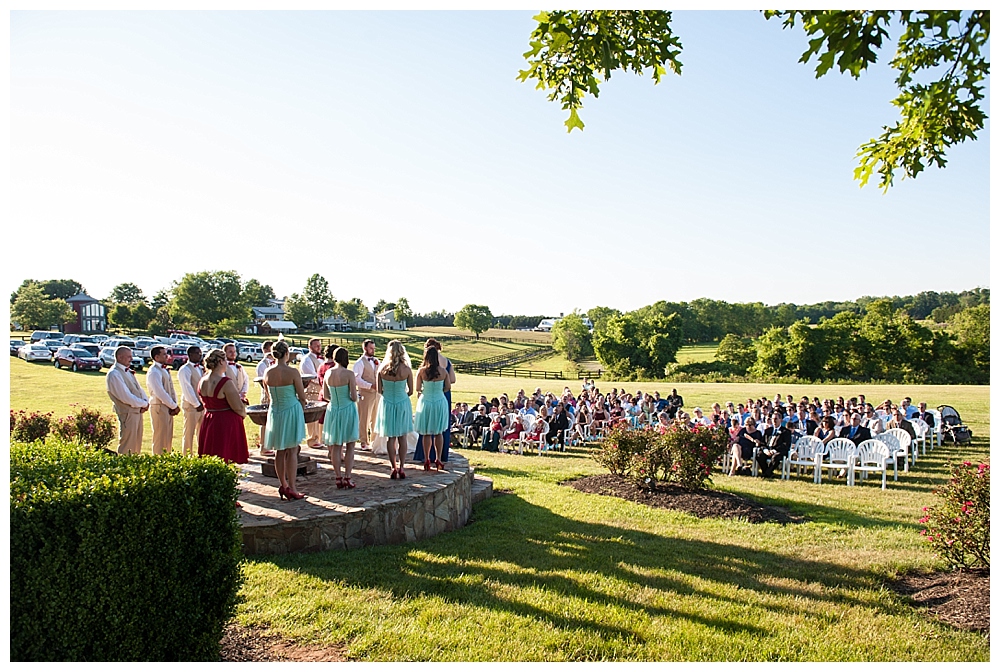 inn at kellys ford wedding ceremony