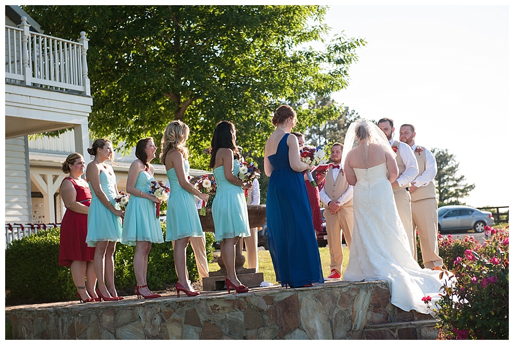 inn at kellys ford wedding ceremony