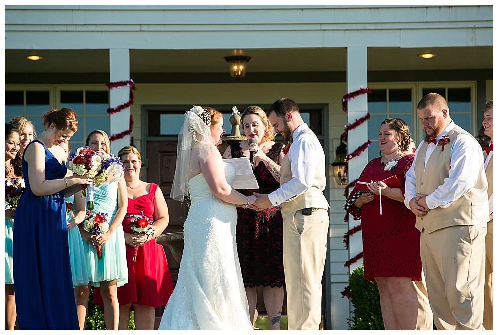 inn at kellys ford wedding ceremony