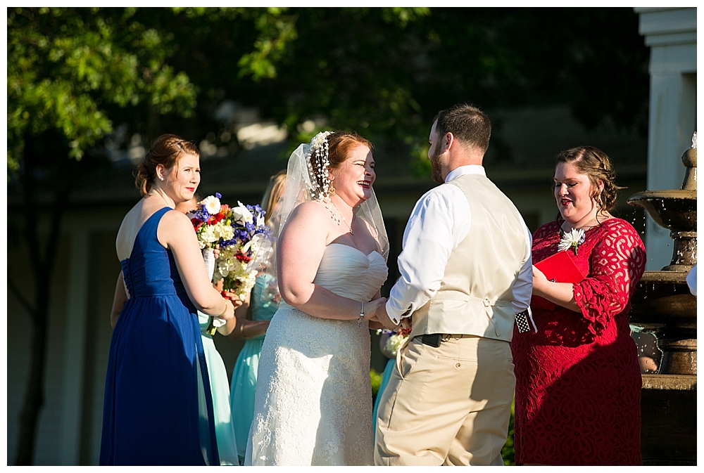 inn at kellys ford wedding ceremony