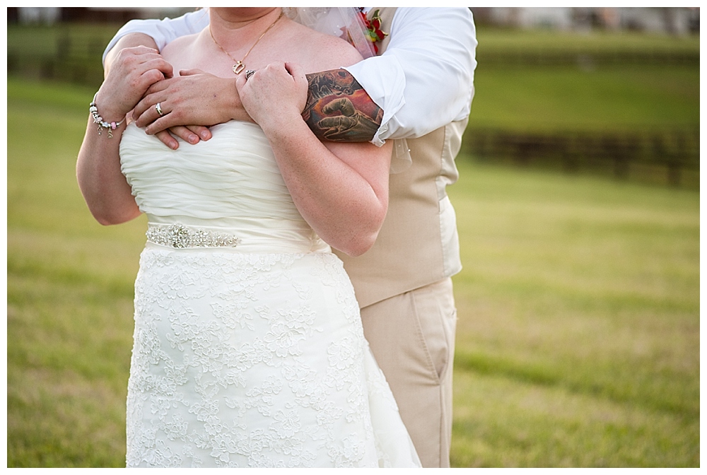 bride and groom sunset portraits