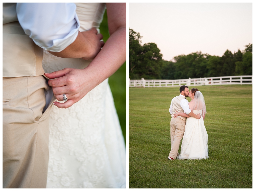 bride and groom sunset portraits