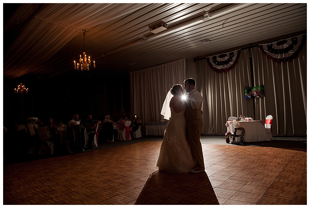 bride and groom first dance