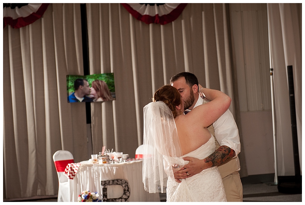 bride and groom first dance