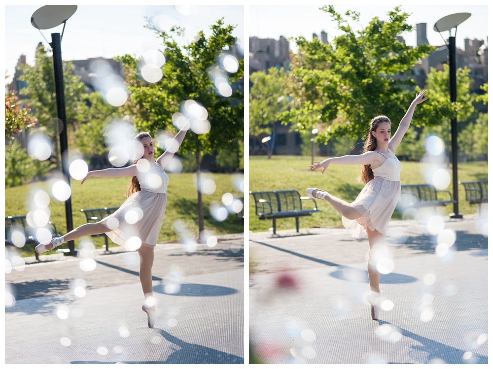 Georgetown dancer portraits with fountain