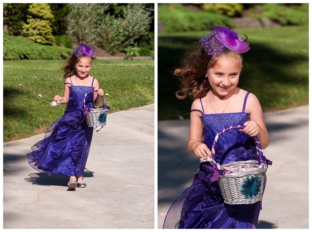 flower girl purple dress