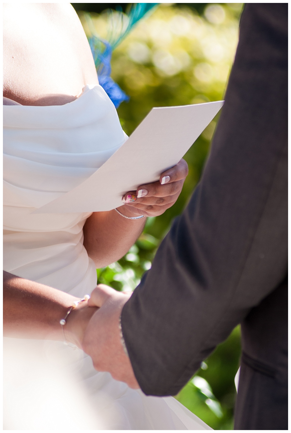 wedding ceremony close up vows