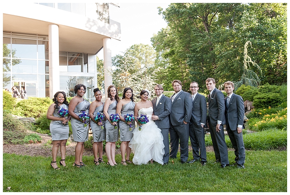wedding party grey dresses