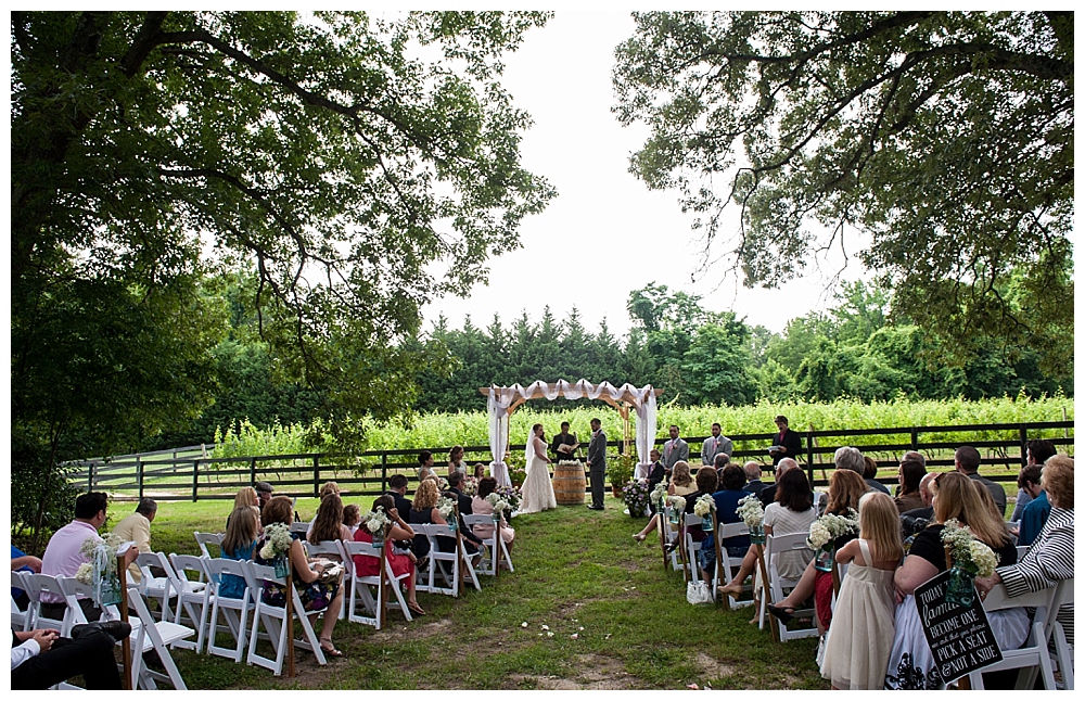 perigeaux winery wedding ceremony