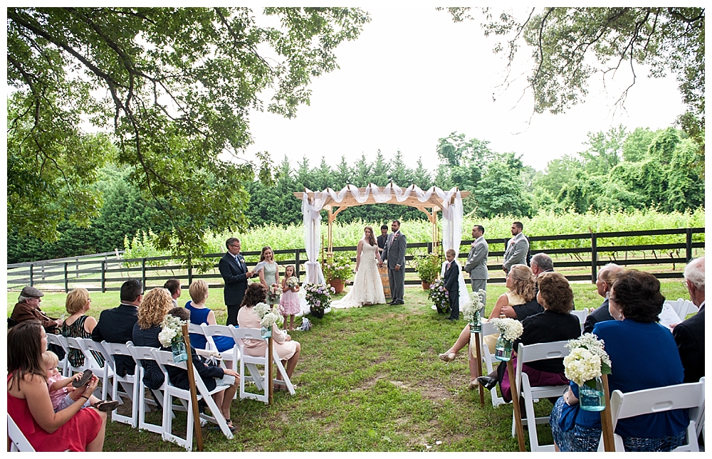 perigeaux winery wedding ceremony