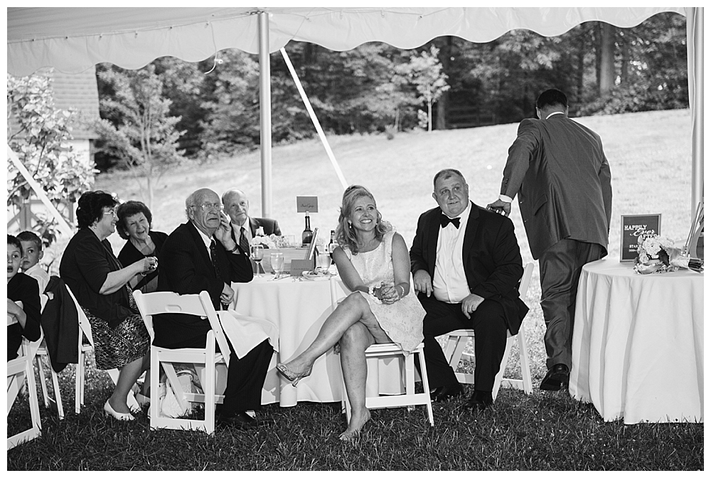 bride's parents watch first dance