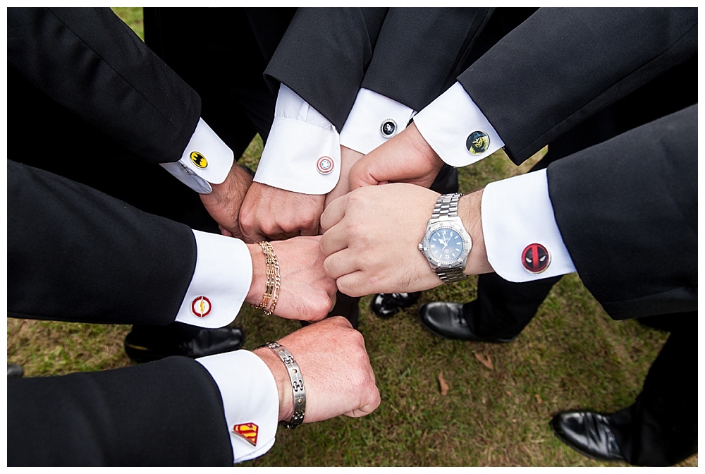 groomsmen super hero cufflinks