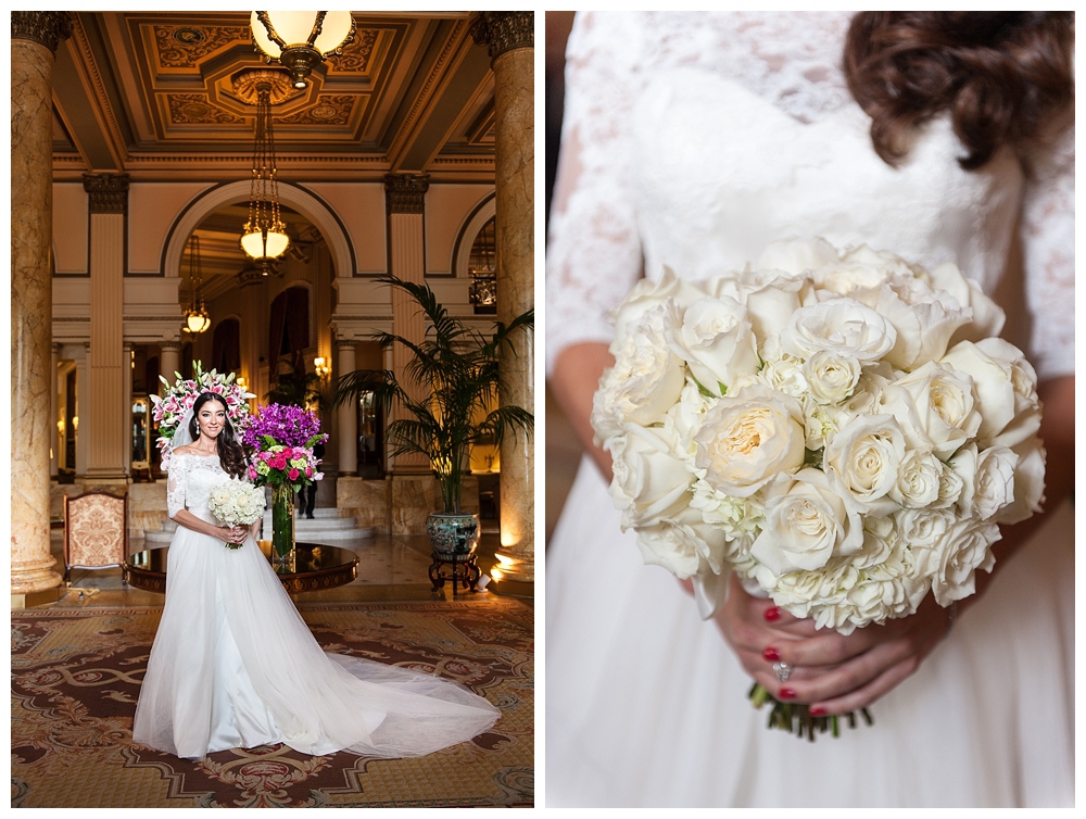 bridal portrait willard hotel washington dc