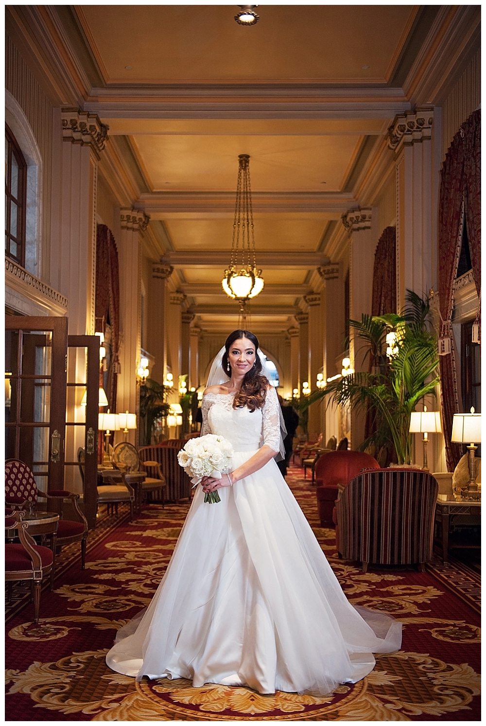 bridal portrait willard hotel washington dc