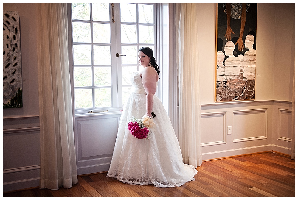 bridal portrait strathmore mansion wedding