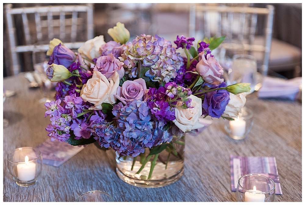 purple wedding flowers