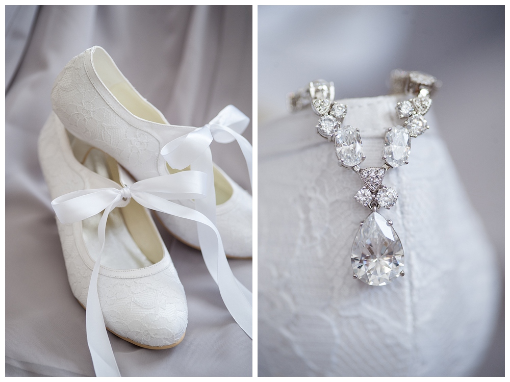 wedding shoes with ribbons