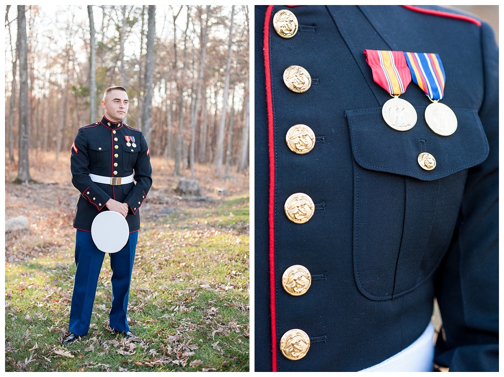 marine corps dress blues wedding