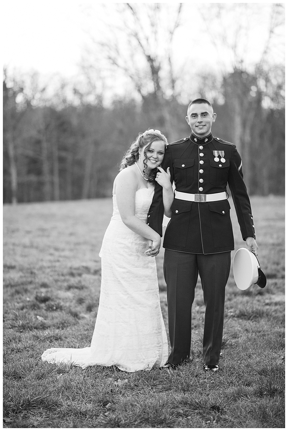 military fall wedding