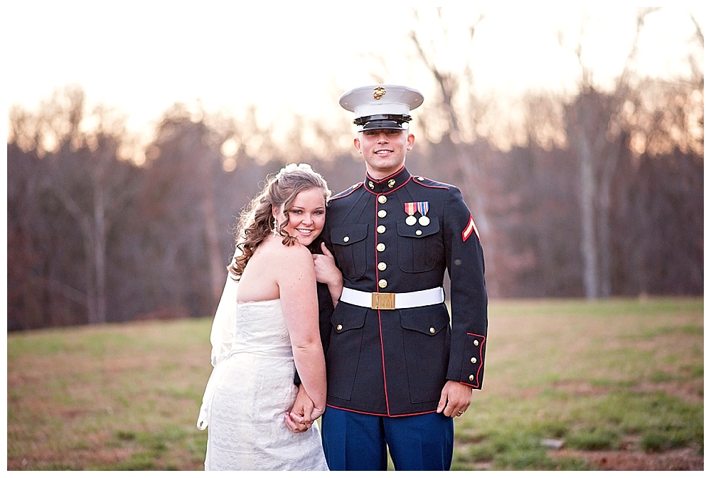 military fall wedding virginia