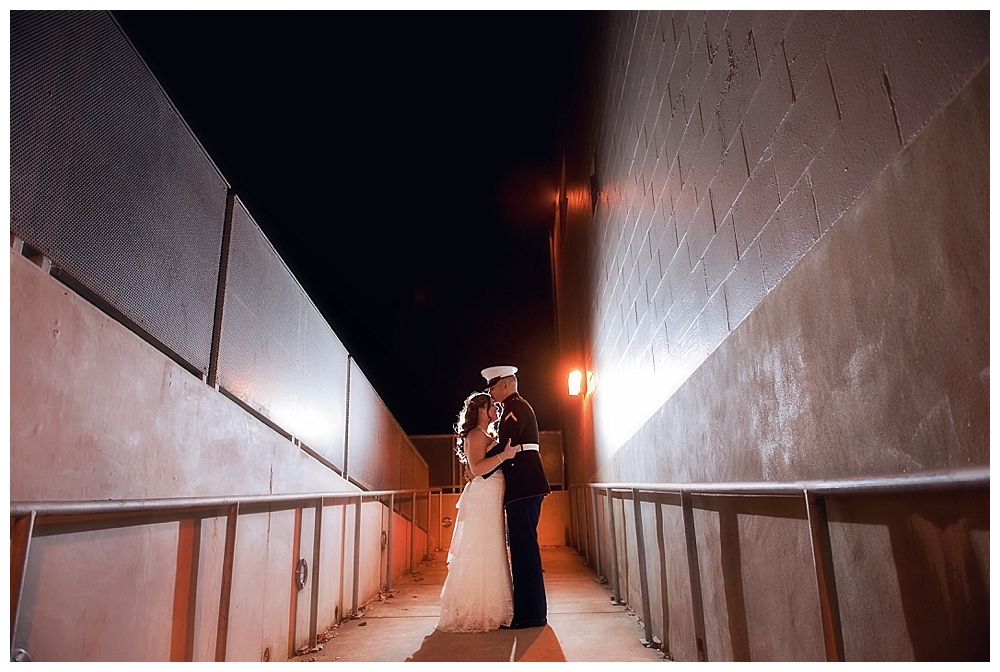 military wedding portrait creative