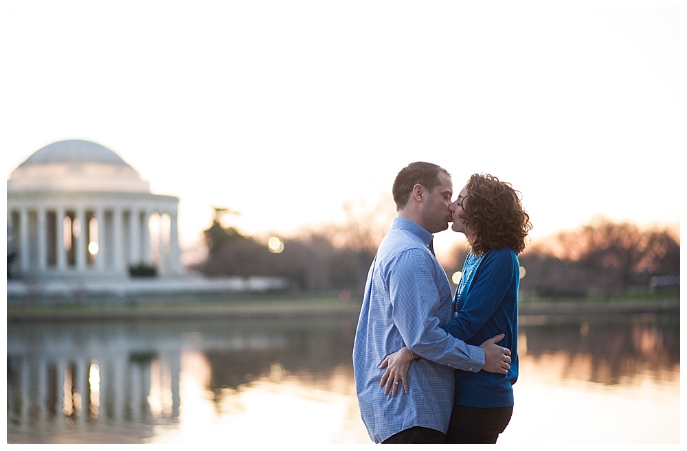 Washington DC engagement session cherry blossoms tidal basin