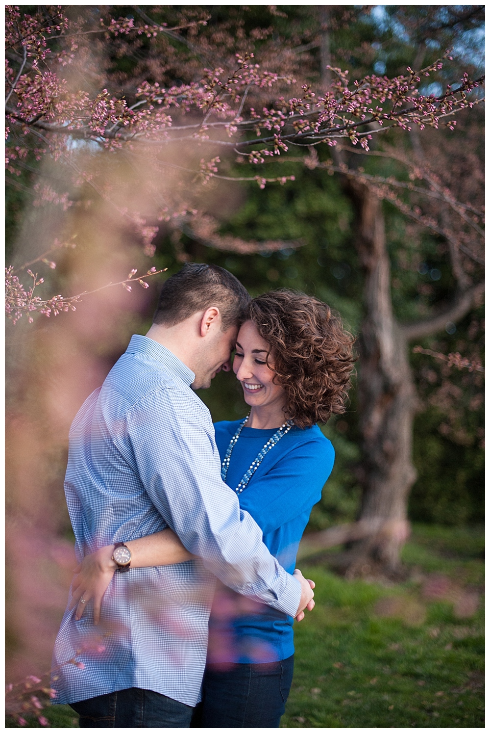 Washington DC engagement session cherry blossoms tidal basin