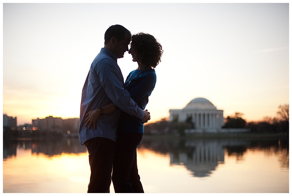 Washington DC engagement session cherry blossoms tidal basin