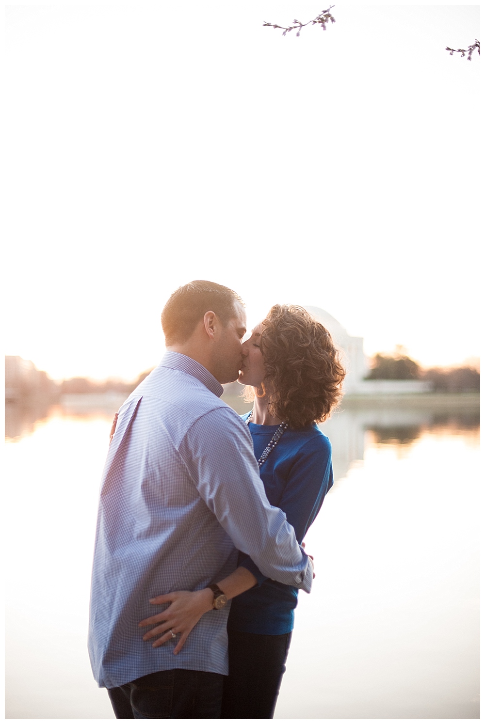 Washington DC engagement session cherry blossoms tidal basin