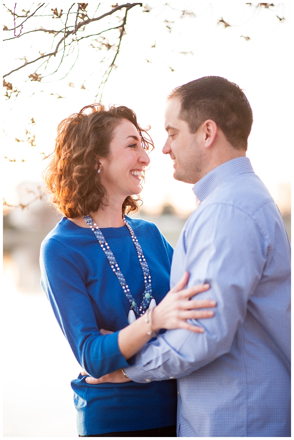 Washington DC engagement session cherry blossoms tidal basin