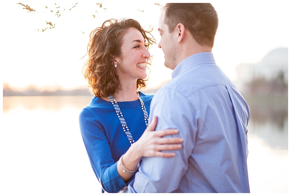 Washington DC engagement session cherry blossoms tidal basin