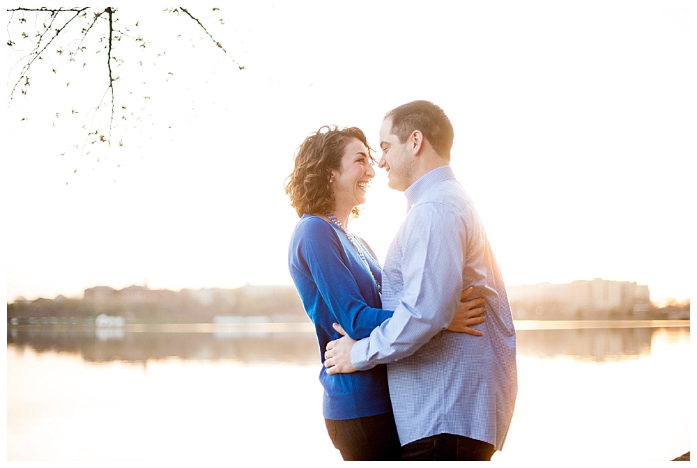 Washington DC engagement session cherry blossoms tidal basin