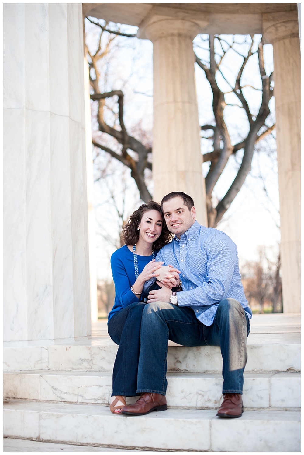 Washington DC engagement session cherry blossoms tidal basin