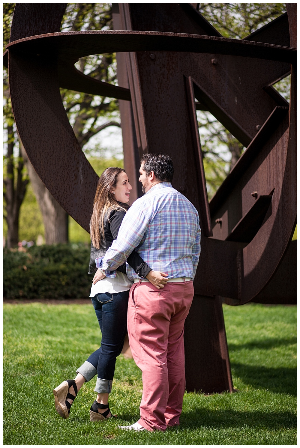 washington dc engagement session sculpture garden