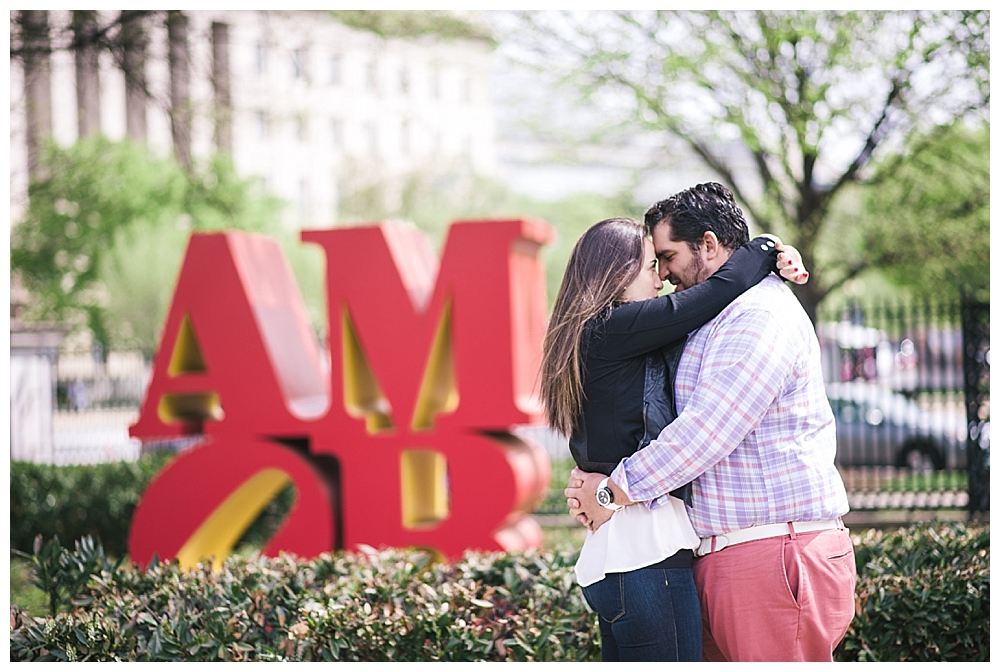 washington dc engagement session sculpture garden