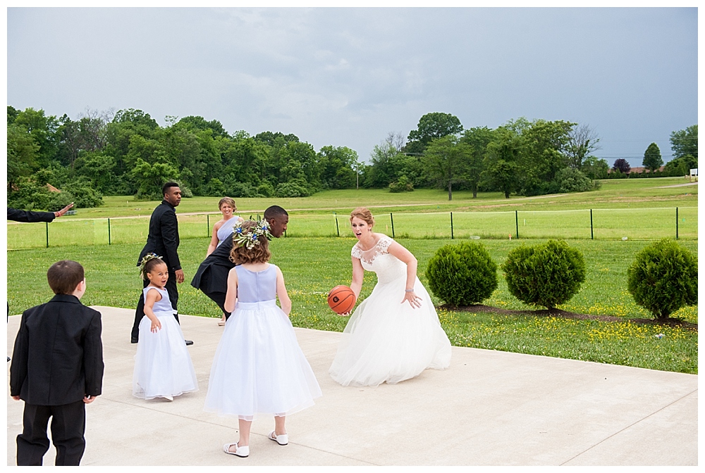 Basketball wedding party