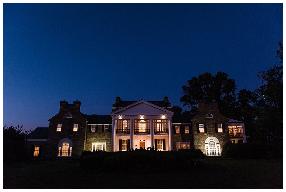 Glenview Mansion Wedding at night