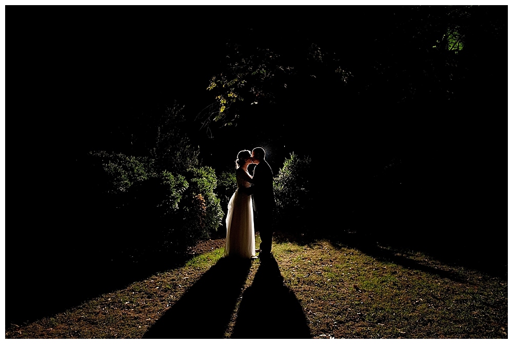 Glenview Mansion Wedding Silhouette Bride Groom