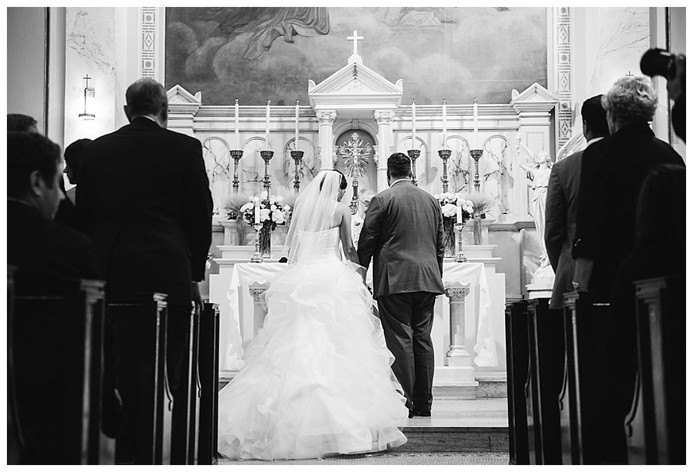 Classic Washington DC Wedding Holy Rosary Catholic Church