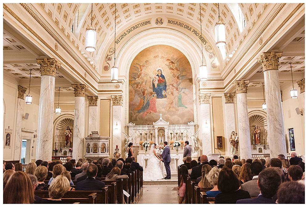 Classic Washington DC Wedding Holy Rosary Catholic Church