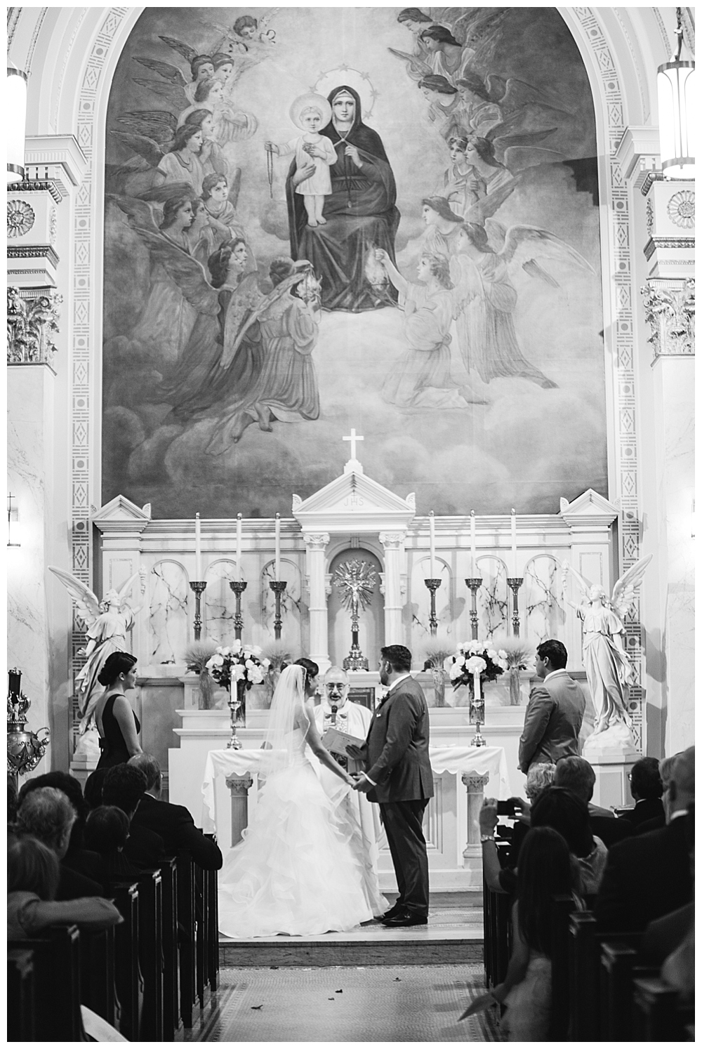 Classic Washington DC Wedding Holy Rosary Catholic Church