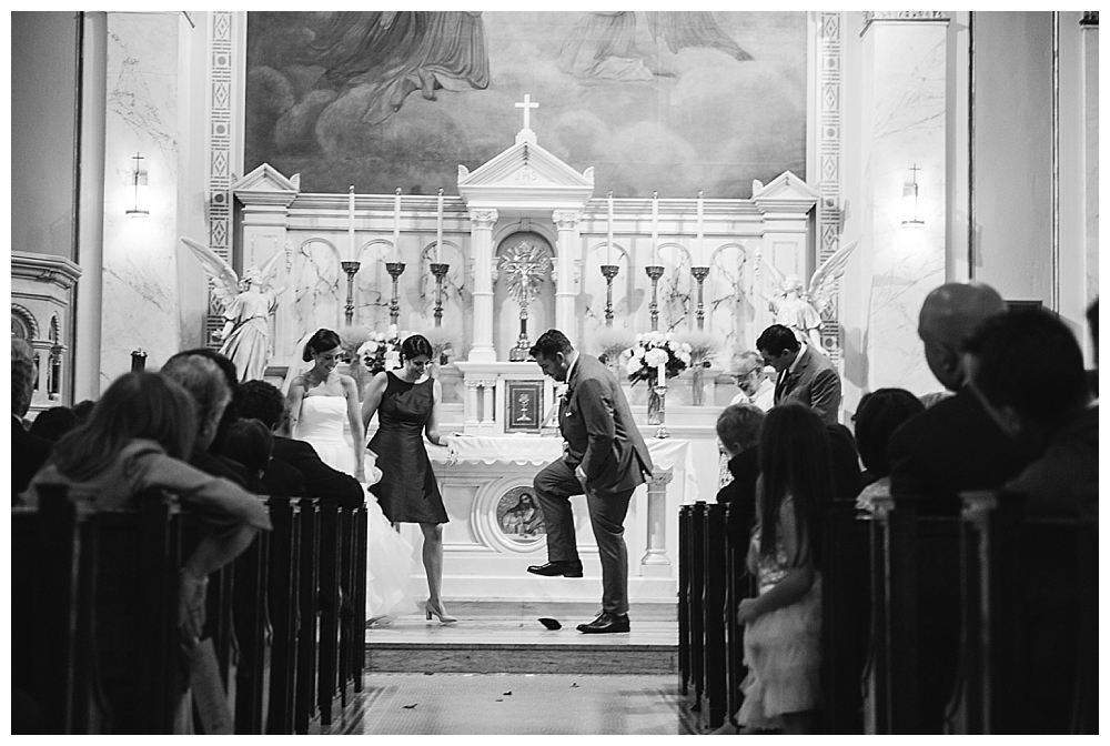 Classic Washington DC Wedding Holy Rosary Catholic Church