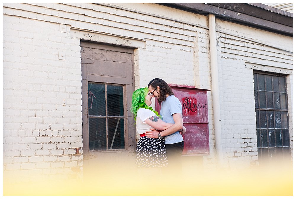 colorful hipster richmond engagement photography