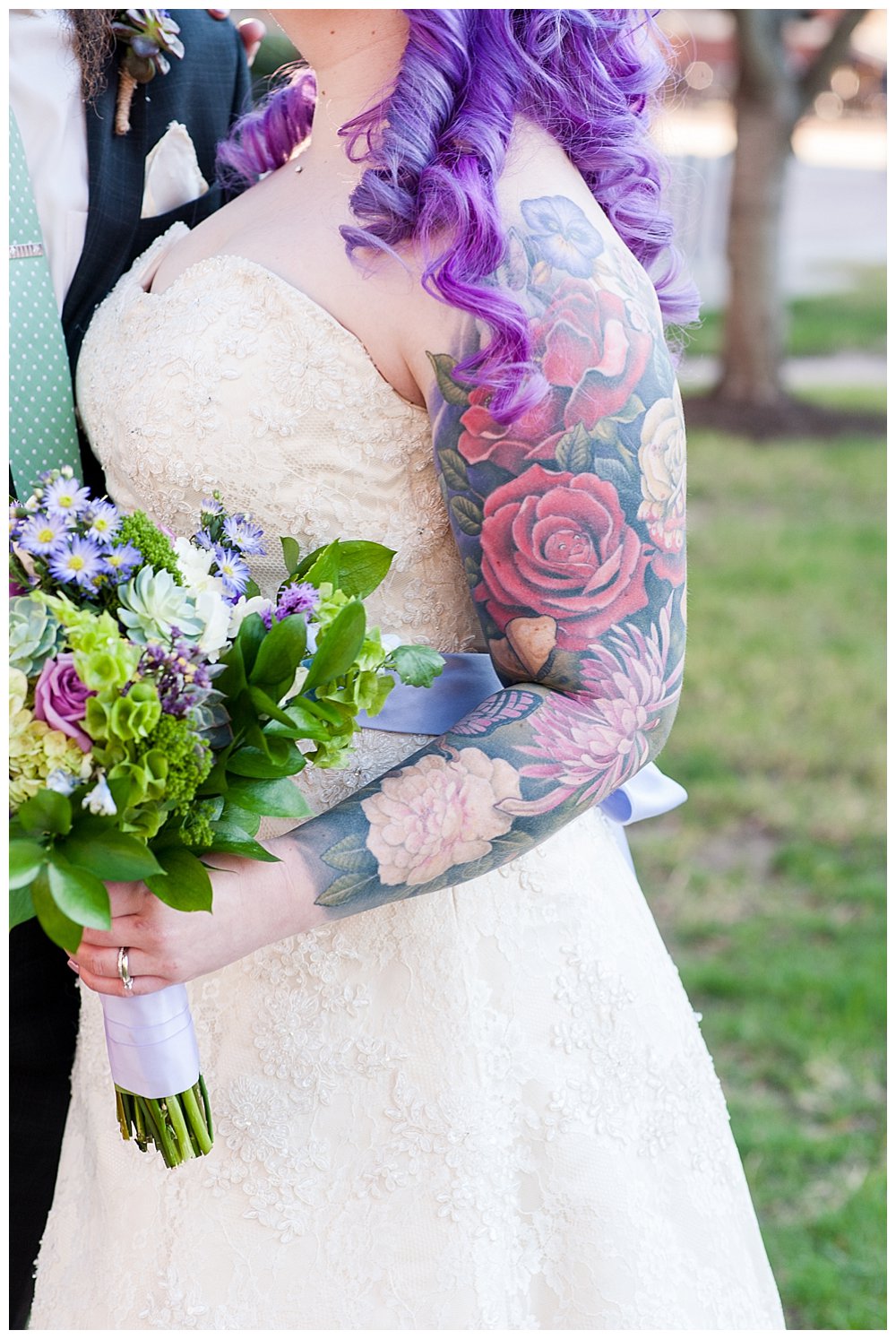 tattooed bride richmond wedding