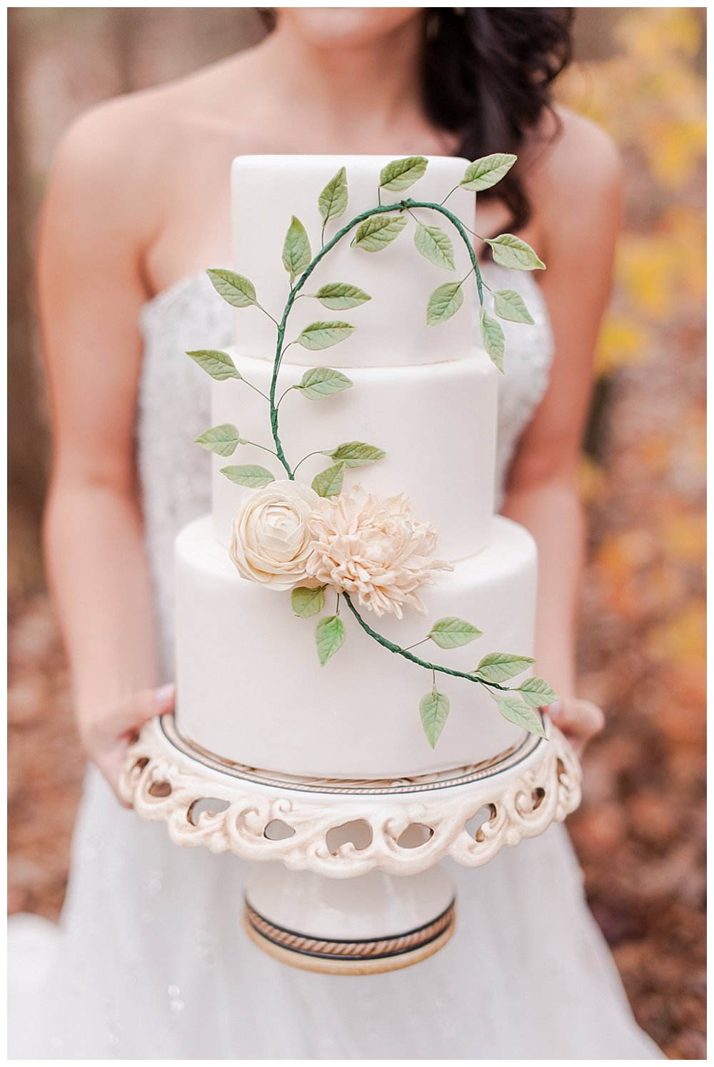 Ivory Tiered Wedding Cake