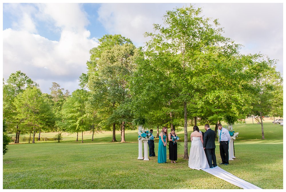 Baton Rouge backyard wedding