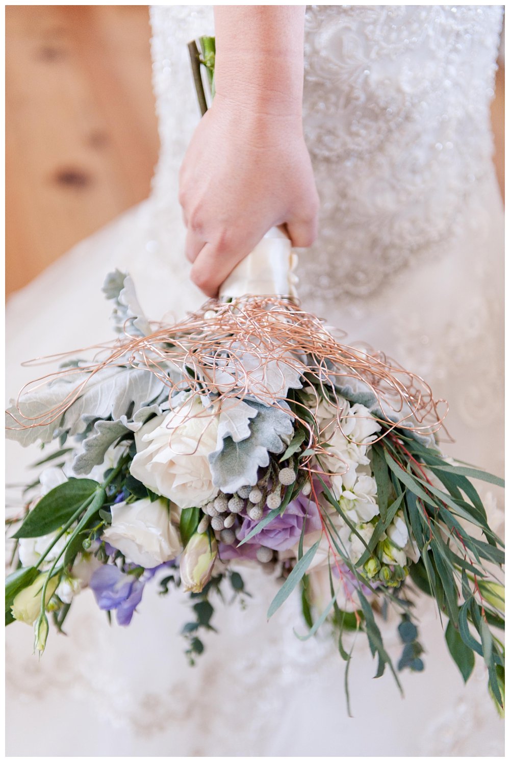 lavender and ivory bouquet