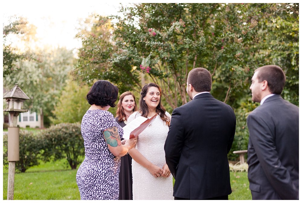 Fredericksburg Intimate Backyard Wedding